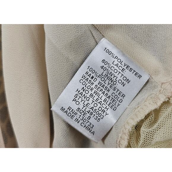 Umgee size small leapord lace trim tank top blouse boho y2k EUC women's * - Picture 5 of 7